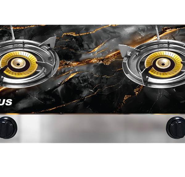 LUMINOUS 2 Burner Gas Stove with 120 MM Burner Glass Top