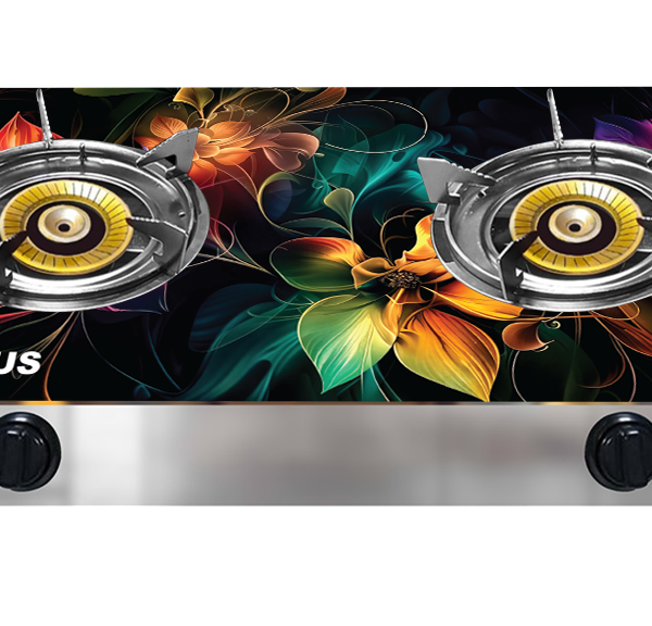 LUMINOUS 2 Burner Gas Stove with 120 MM Burner Glass Top