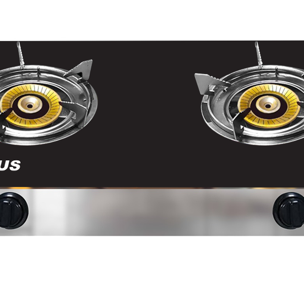 LUMINOUS 2 Burner Gas Stove with 120 MM Burner Glass Top